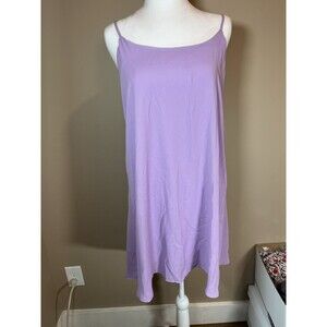 Everly Lavender Purple Pixie Mini Dress Fairycore Sheer Babydoll Bow Twee - L
